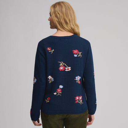 Eddie Bauer Women's Floral Crewneck Sweater alternate view 5