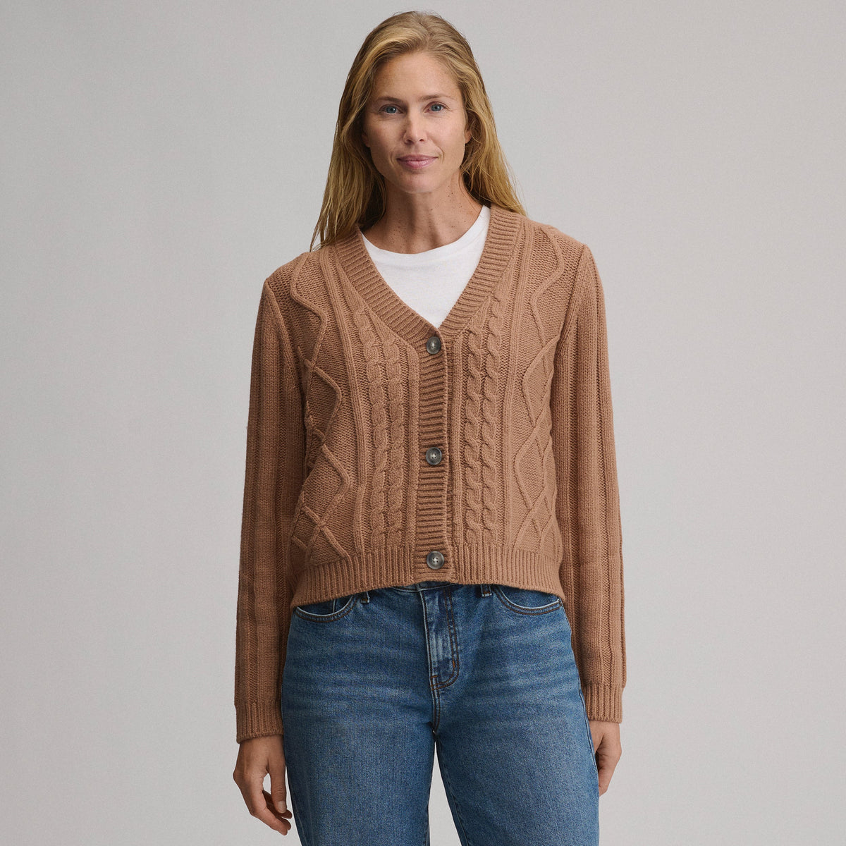 Eddie Bauer Women's Everloft Cable Cardigan Sweater product image
