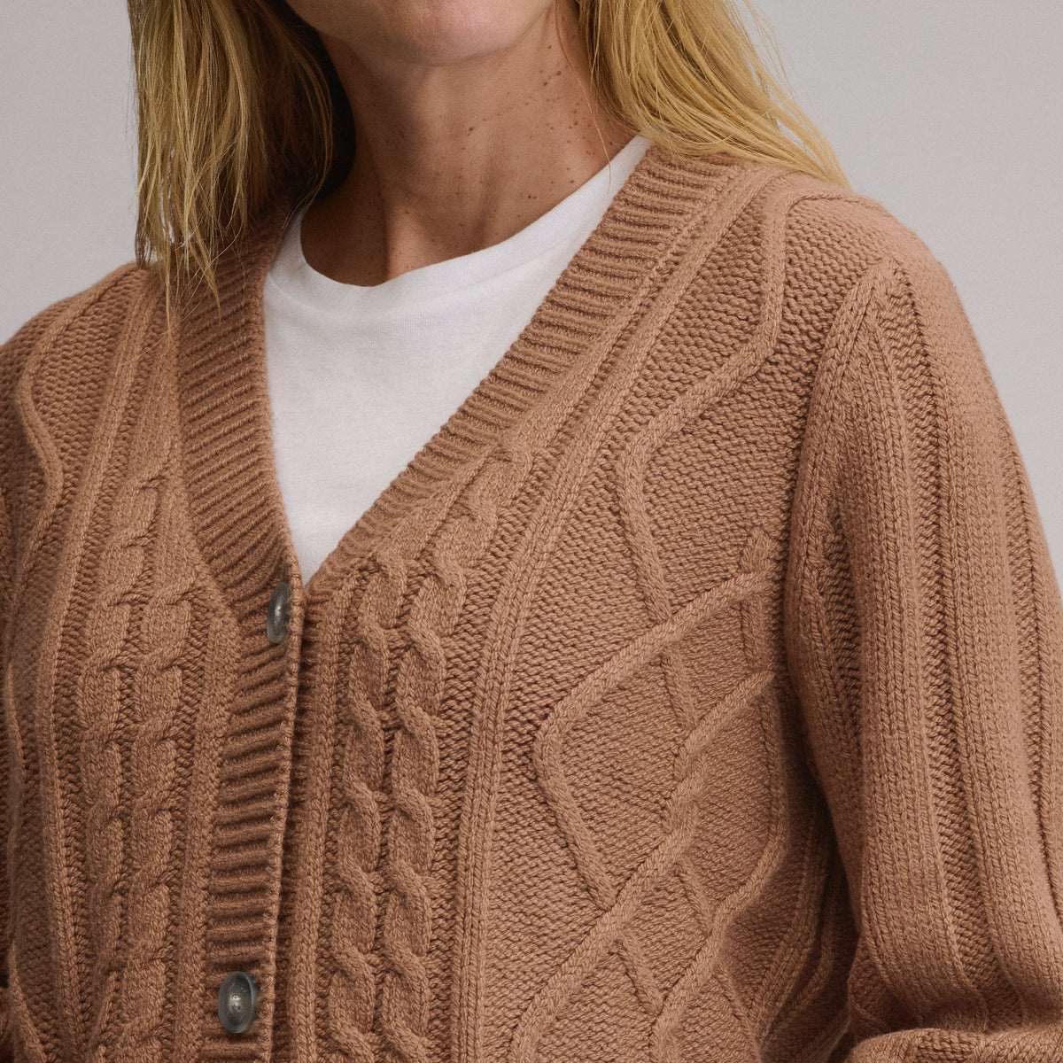 Eddie Bauer Women's Everloft Cable Cardigan Sweater alternate view 2
