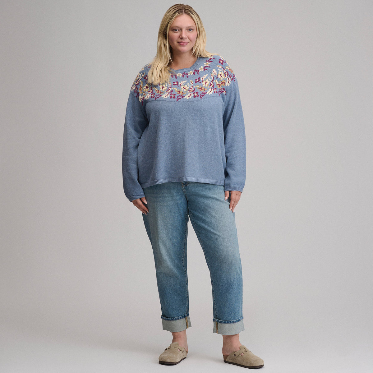 Eddie Bauer Women's Placed Intarsia Sweater alternate view 3