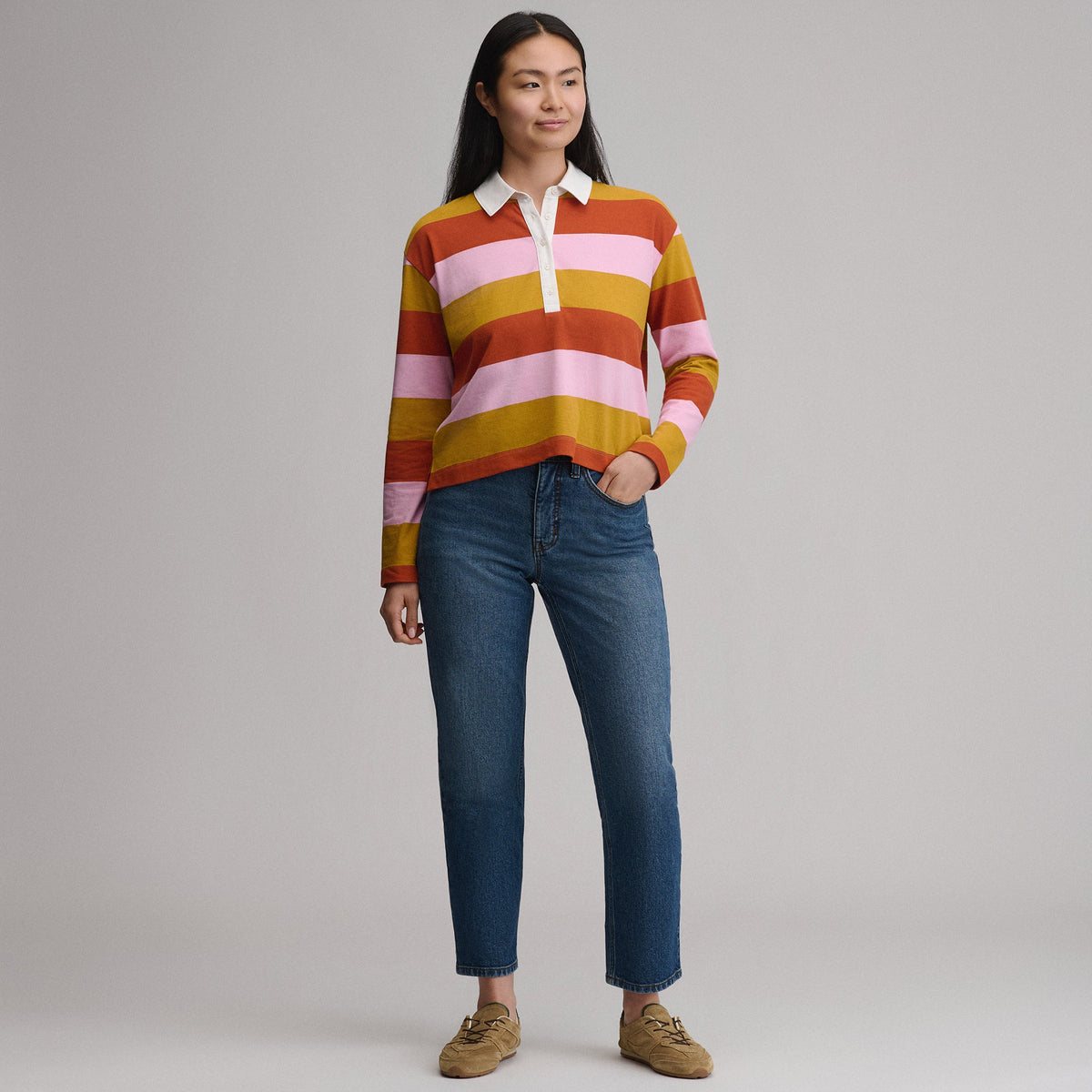 Eddie Bauer Women's Long-Sleeve Rugby Polo alternate view 3