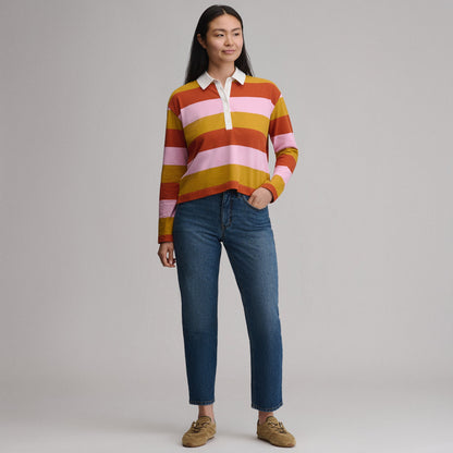 Eddie Bauer Women's Long-Sleeve Rugby Polo alternate view 3