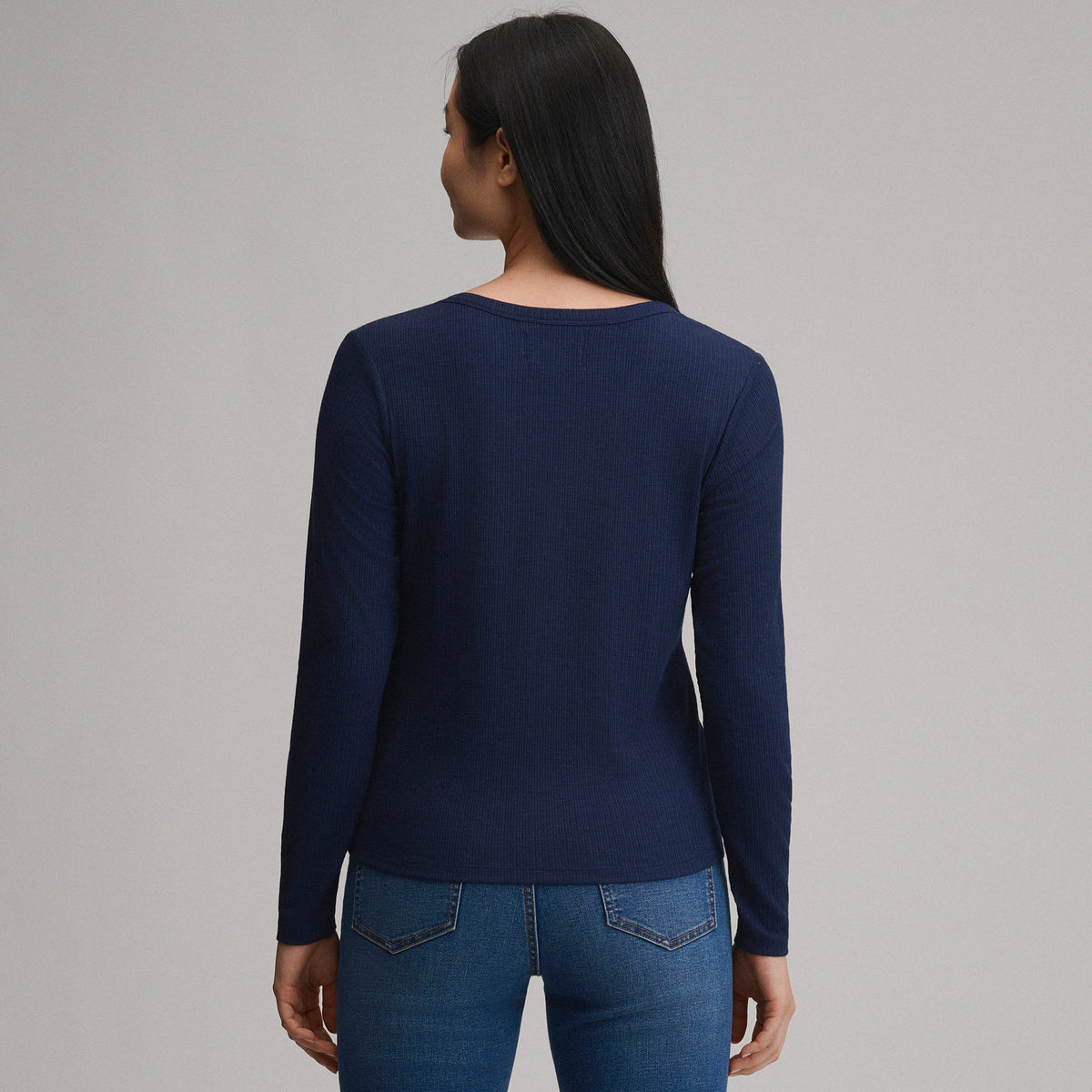 Eddie Bauer Women's Long-Sleeve Multi Button Henley alternate view 1