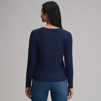 Eddie Bauer Women's Long-Sleeve Multi Button Henley alternate view 1