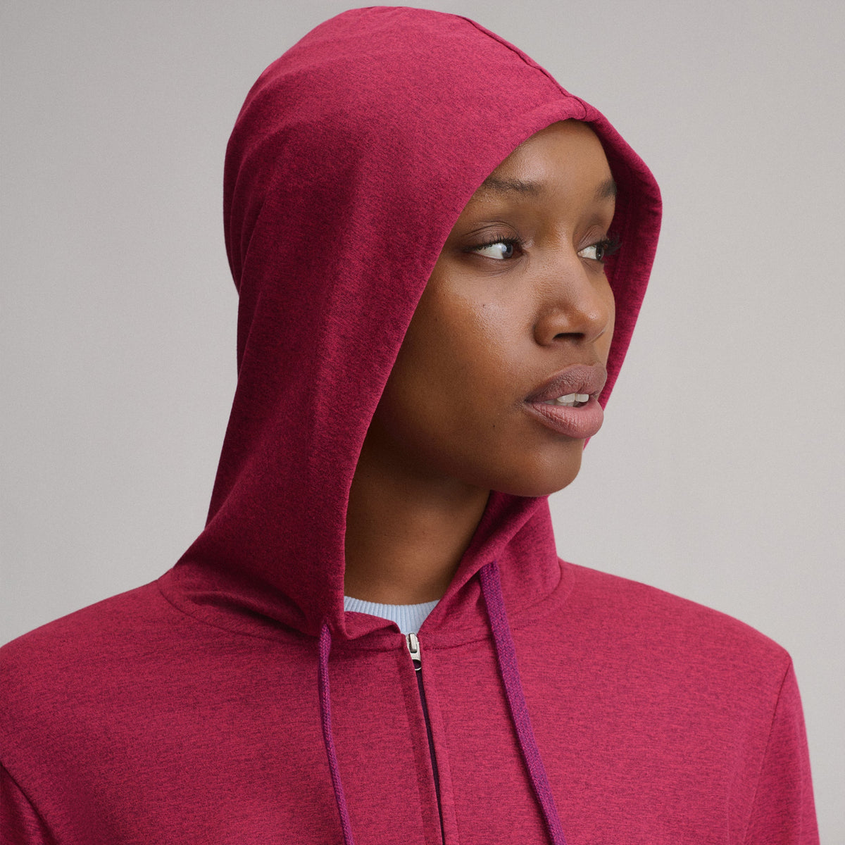 Eddie Bauer Women's Long-Sleeve Train Ascent Full-Zip Hood Pullover alternate view 3