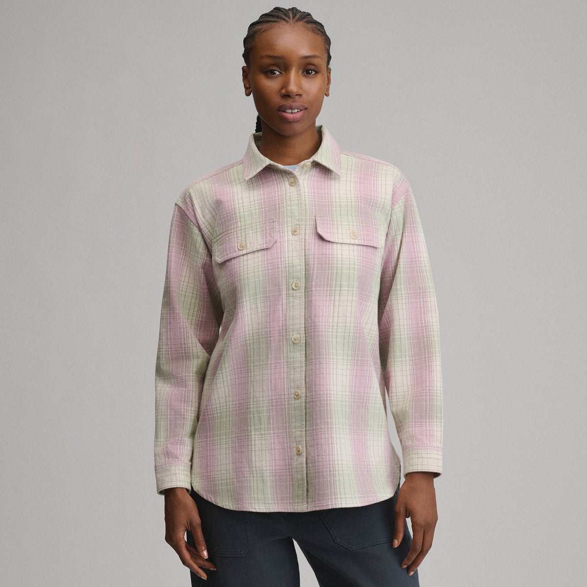 Eddie Bauer Women's Lowlands Boyfriend Overshirt alternate view 4