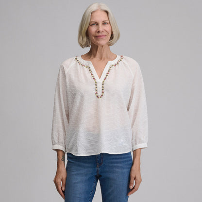 Eddie Bauer Women's Long-Sleeve Split-Neck Popover alternate view 4