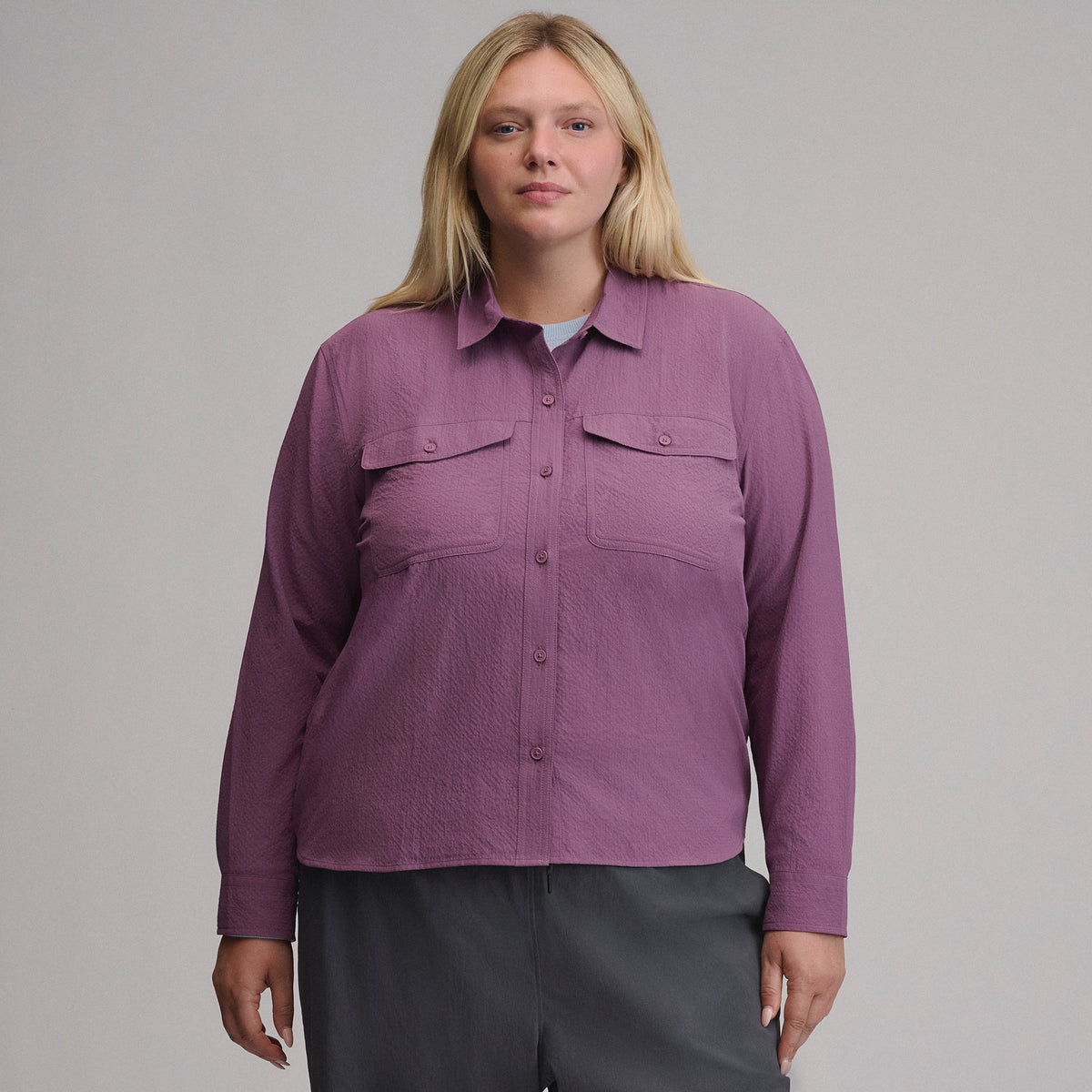Eddie Bauer Women's Mountain 3.0 Long-Sleeve Shirt - Solid alternate view 3