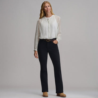 Eddie Bauer Women's Venture Stretch High-Rise Bootcut Jeans alternate view 3