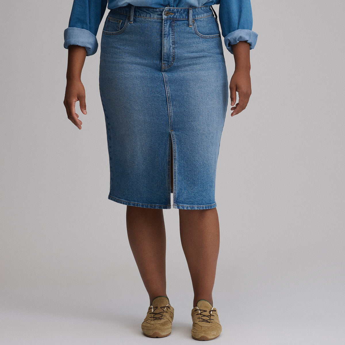 Eddie Bauer Women's Iconic Denim Skirt alternate view 4