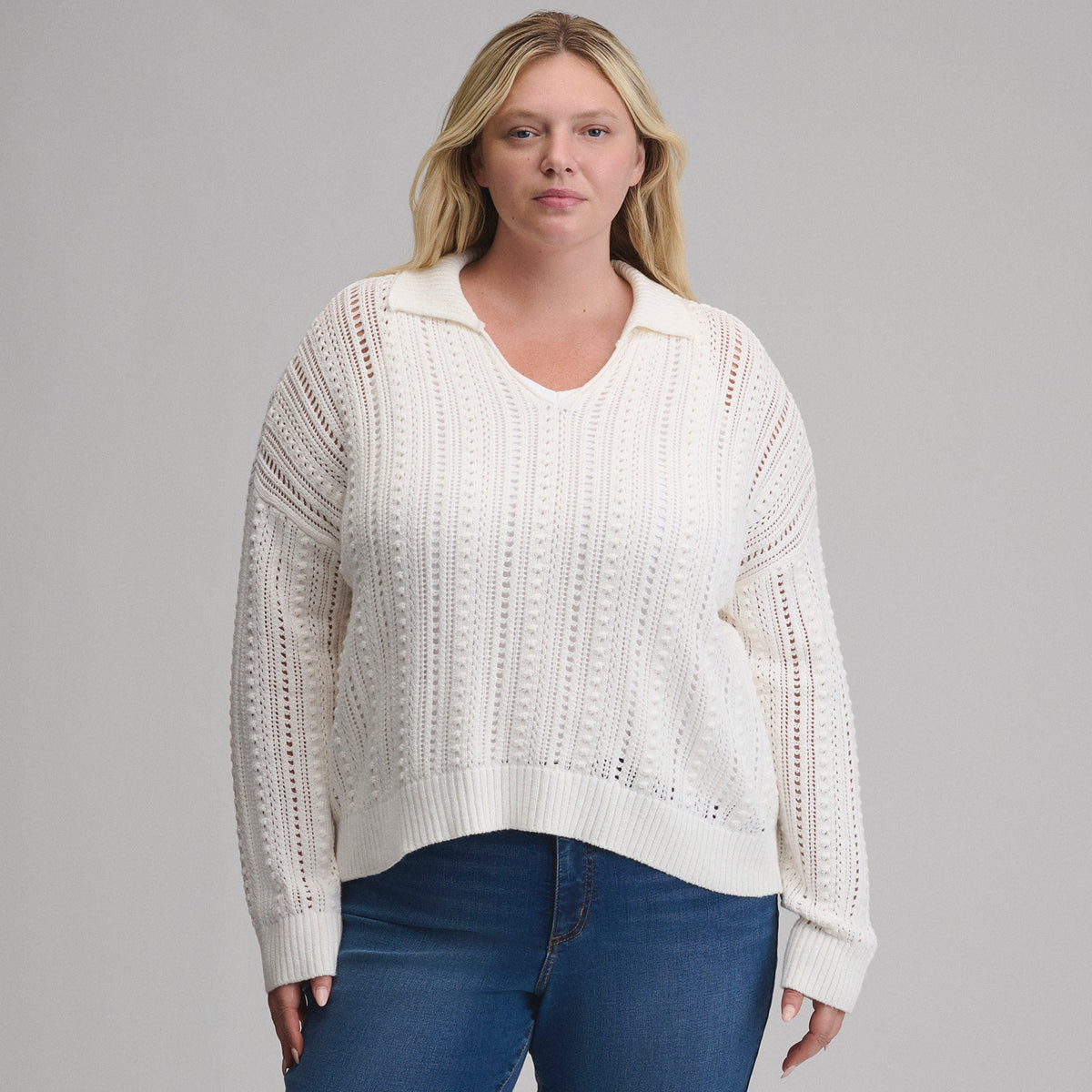 Eddie Bauer Women's Long-Sleeve Slub Johnny Collar Sweater product image