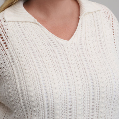Eddie Bauer Women's Long-Sleeve Slub Johnny Collar Sweater alternate view 2