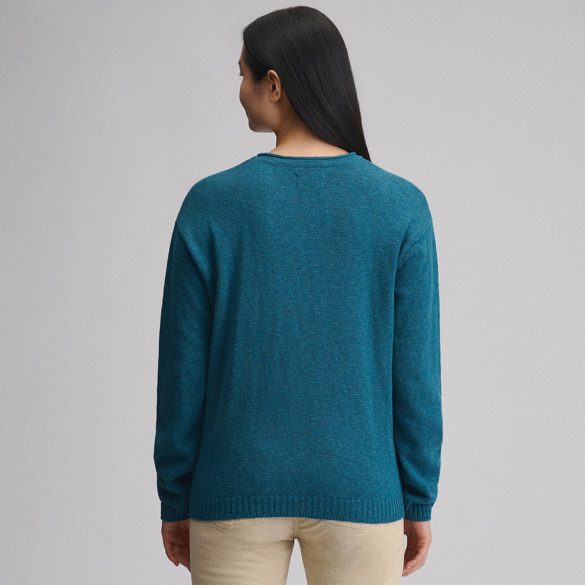 Eddie Bauer Women's Cotton Slub Crew Sweater alternate view 1