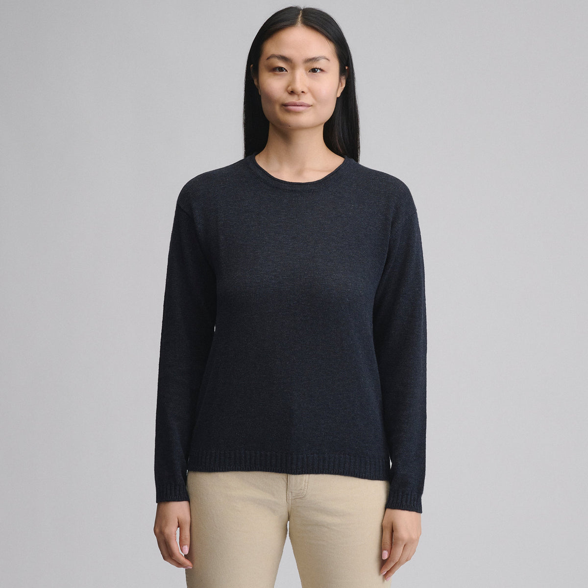 Eddie Bauer Women's Cotton Slub Crew Sweater alternate view 4