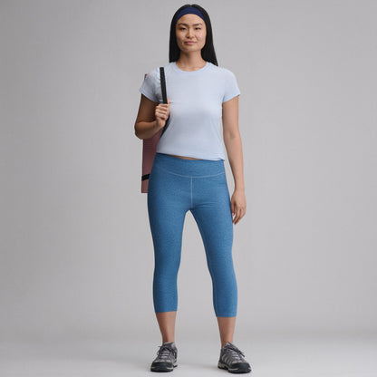 Eddie Bauer Women's Train Ascent 2.0 High-Rise Capri Leggings alternate view 2