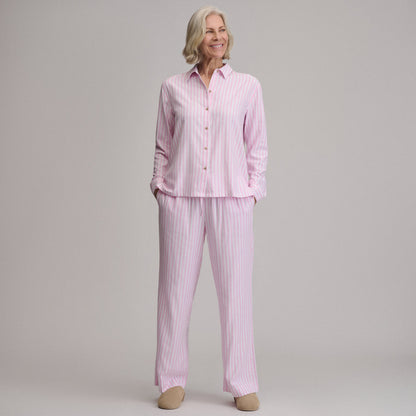 Eddie Bauer Women's Long-Sleeve Softened Sleep Shirt alternate view 5