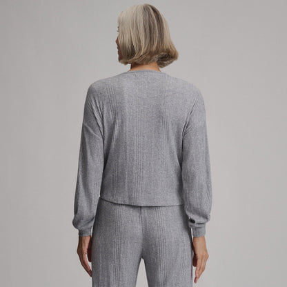 Eddie Bauer Women's Long-Sleeve Cozy Rib Crew alternate view 4