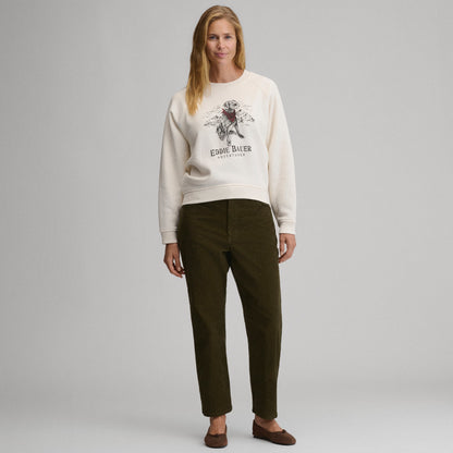 Eddie Bauer Women's The Vintage Soft Crew - Dog alternate view 3