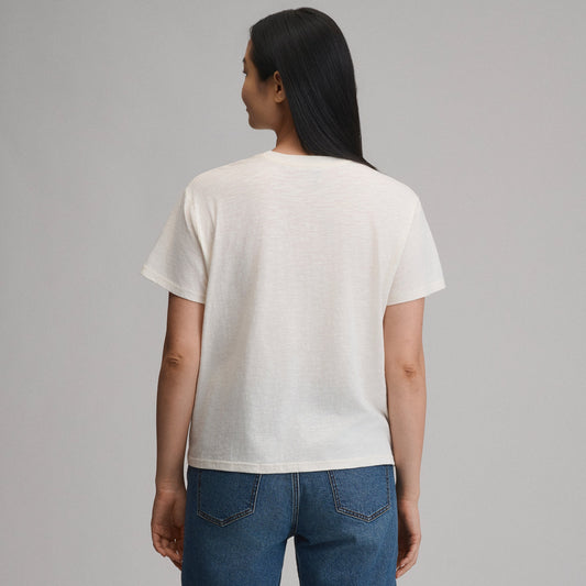 Eddie Bauer Women's Short-Sleeve Relaxed Boyfriend Graphic T-Shirt - Goose alternate view 1