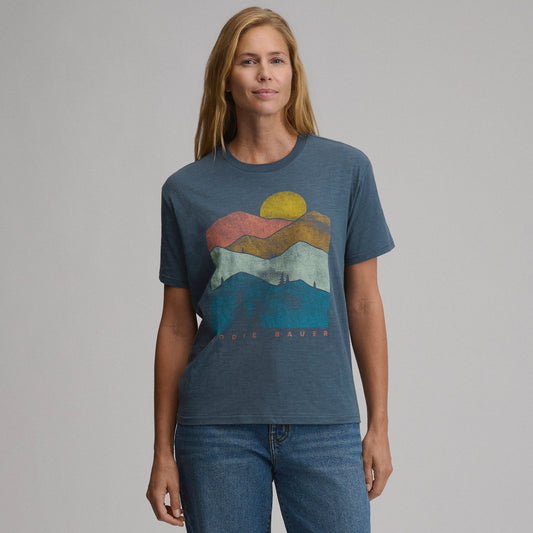 Eddie Bauer Women's Short-Sleeve Relaxed Boyfriend Graphic T-Shirt - Landscape product image