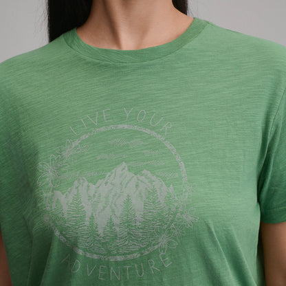 Eddie Bauer Women's Short-Sleeve Relaxed Boyfriend Graphic T-Shirt - Adventure alternate view 2