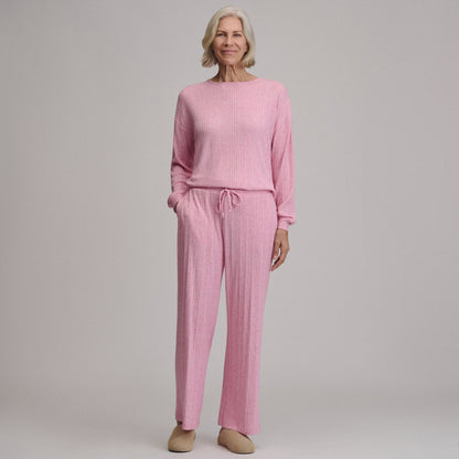 Eddie Bauer Women's Cozy Rib Wide-Leg Pants alternate view 3