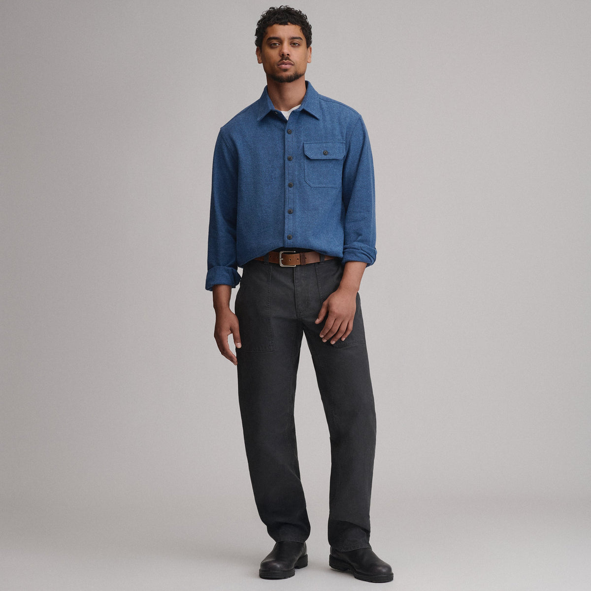 Eddie Bauer Men's Eddie's Favorite Flannel Relaxed Fit Shirt alternate view 2