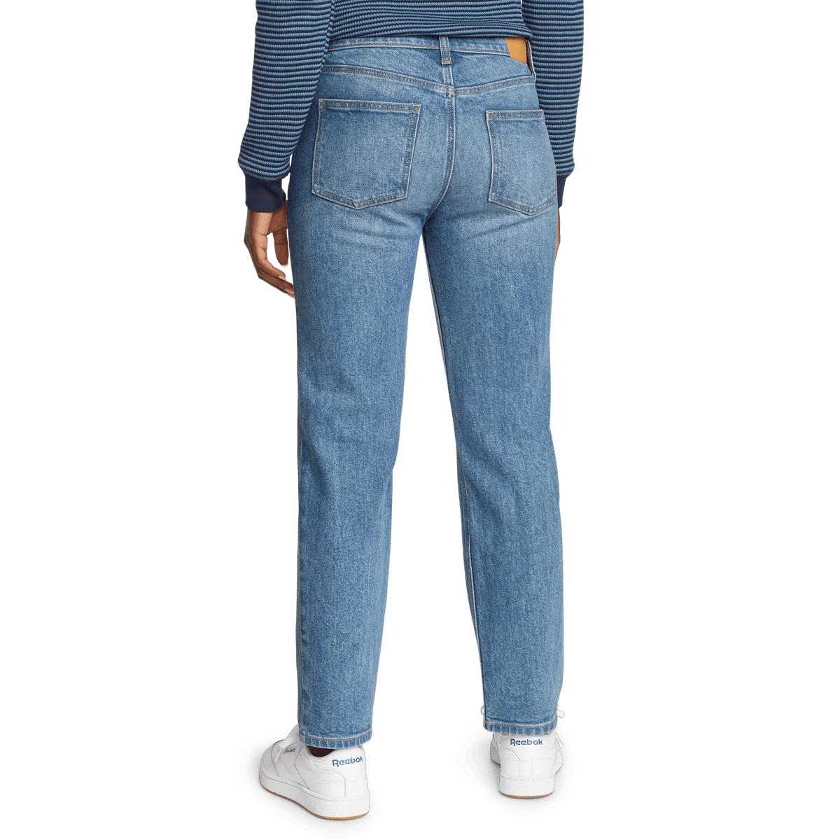 Eddie Bauer Women's Authentic High-Rise Straight Leg Jeans alternate view 2