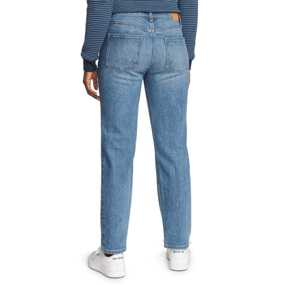 Eddie Bauer Women's Authentic High-Rise Straight Leg Jeans alternate view 2