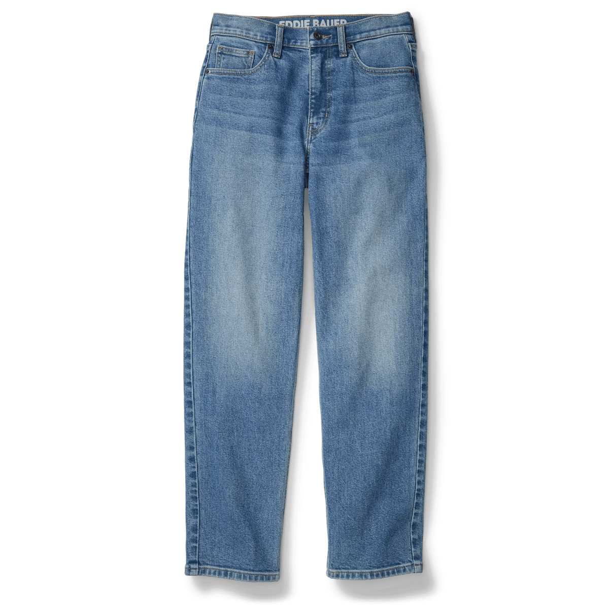 Eddie Bauer Women's Authentic High-Rise Straight Leg Jeans alternate view 4
