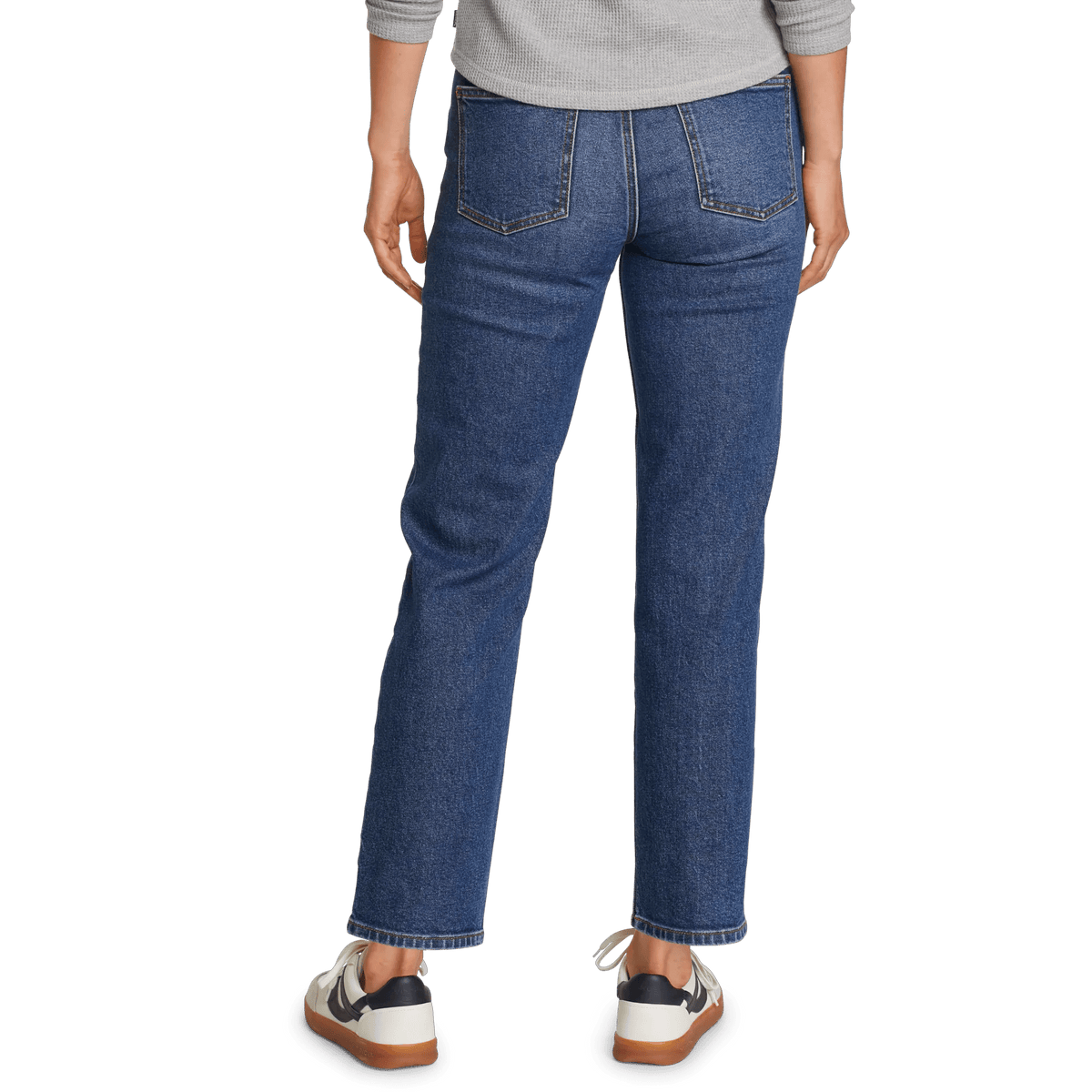 Eddie Bauer Women's Authentic High-Rise Straight Leg Jeans alternate view 5