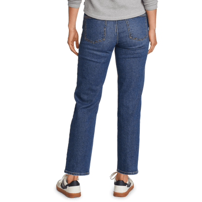 Eddie Bauer Women's Authentic High-Rise Straight Leg Jeans alternate view 5