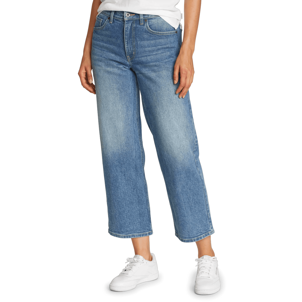 Eddie Bauer Women's Authentic Everyday High-Rise Cropped Jeans alternate view 2