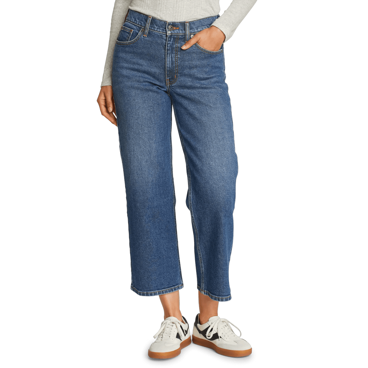 Eddie Bauer Women's Authentic Everyday High-Rise Cropped Jeans product image