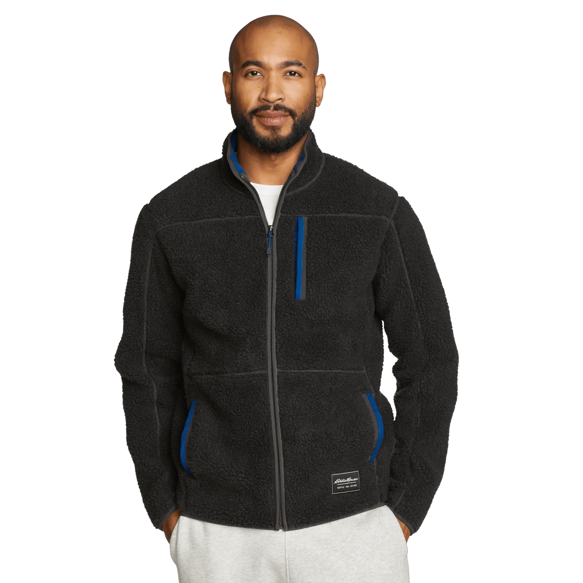 Eddie Bauer Men's Chilali Faux Shearling Fleece Jacket product image