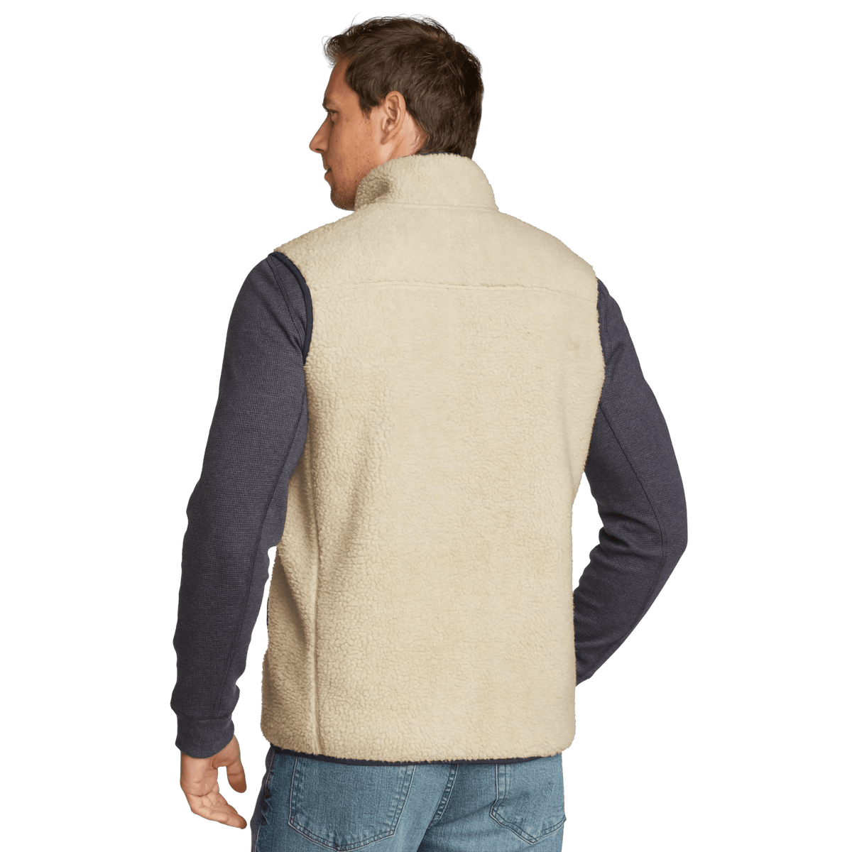 Eddie Bauer Men's Chilali Faux Shearling Fleece Vest alternate view 2