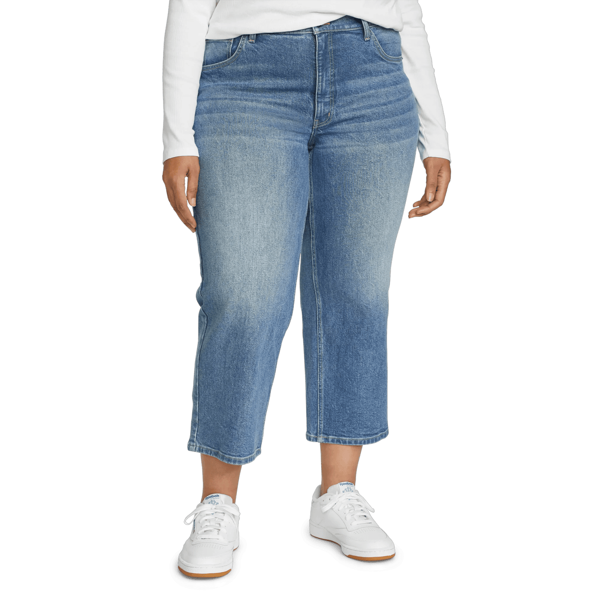 Eddie Bauer Women's Authentic Everyday High-Rise Cropped Jeans alternate view 5