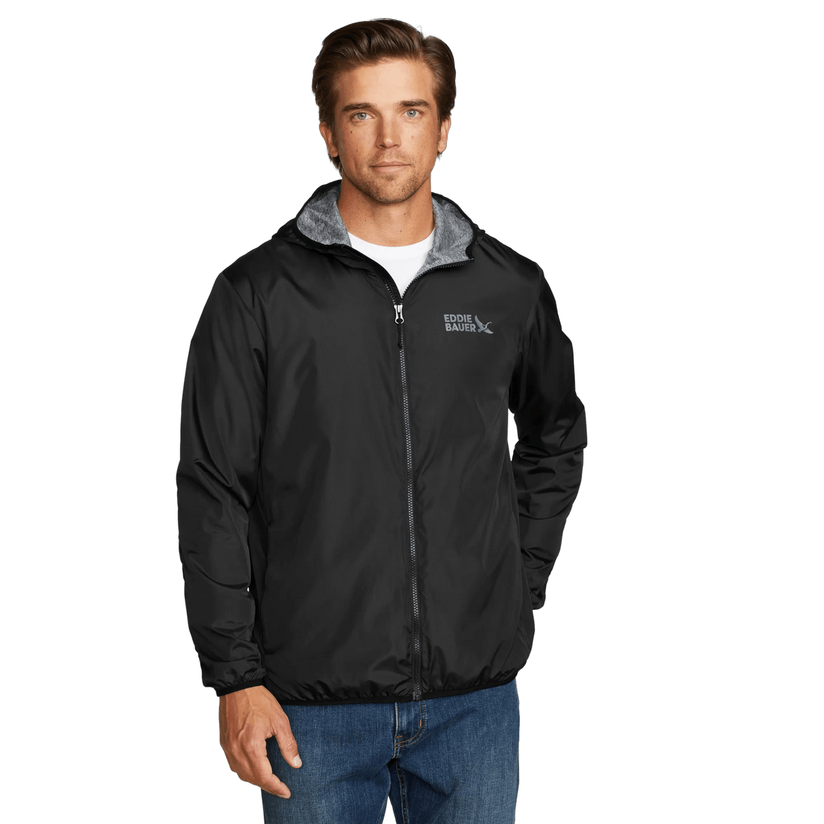 Eddie Bauer Men's Quilo Lined Windproof Wind Jacket product image