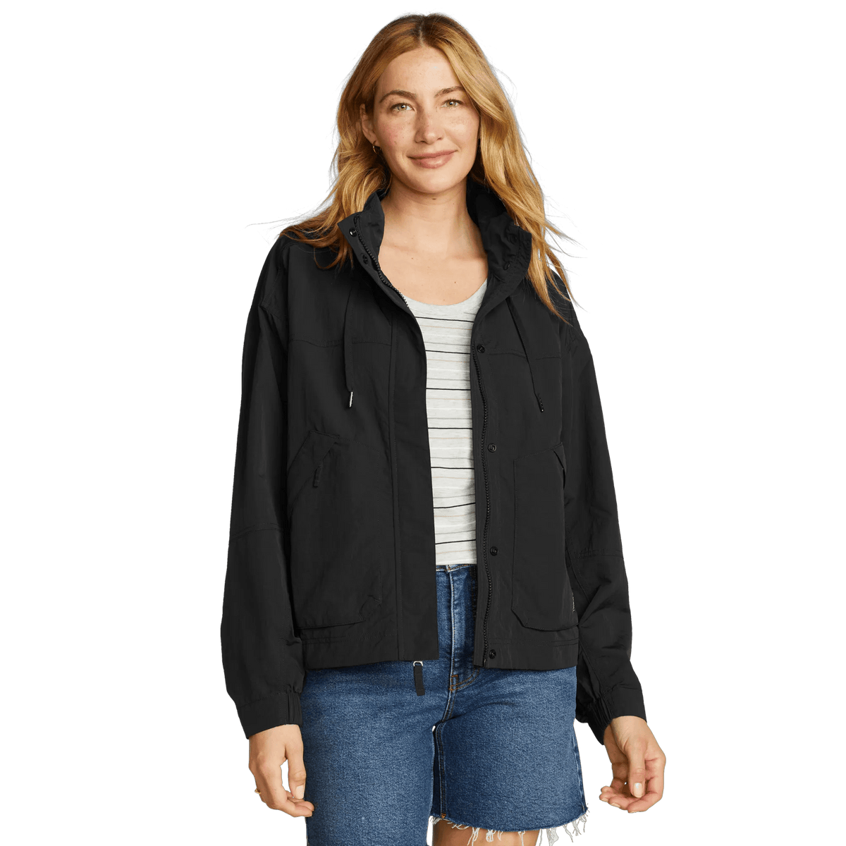 Eddie Bauer Women's WindPac Convertible Packable Hoodie alternate view 2