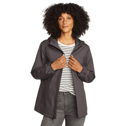 Eddie Bauer Women's Rainy Pass Water-Repellent Hooded Jacket alternate view 5