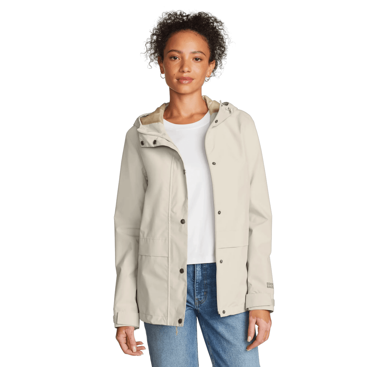 Eddie Bauer Women's Rainfoil® Storm Waterproof Hooded Jacket alternate view 4