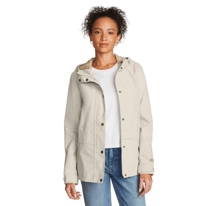 Eddie Bauer Women's Rainfoil® Storm Waterproof Hooded Jacket alternate view 4