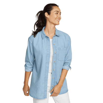 Eddie Bauer Women's Denim Overshirt alternate view 2