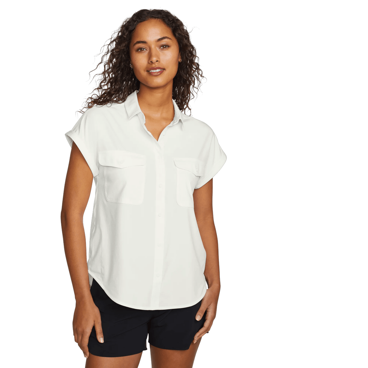 Eddie Bauer Women's Departure Short-Sleeve Button-Down Shirt alternate view 4