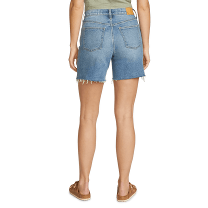 Eddie Bauer Women's Authentic High-Rise Denim Shorts - Classic Fit alternate view 4