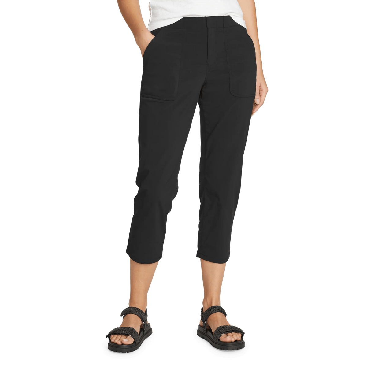 Eddie Bauer Women's Horizon High-Rise Straight Leg Cropped Pants alternate view 2
