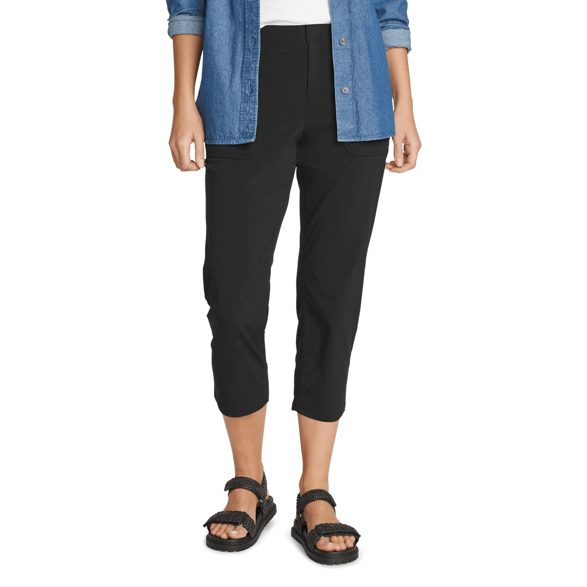 Eddie Bauer Women's Horizon High-Rise Straight Leg Cropped Pants alternate view 4