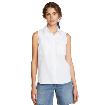 Eddie Bauer Women's Mountain 3.0 Sleeveless Shirt - Solid alternate view 4