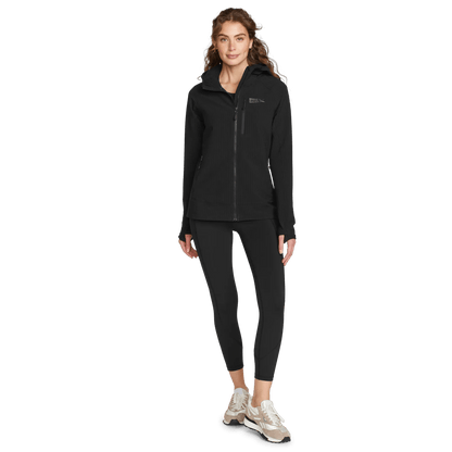 Eddie Bauer Women's Sandstone Backbone Grid Shell Hoodie alternate view 3