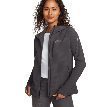 Eddie Bauer Women's Sandstone Backbone Grid Shell Hoodie alternate view 5